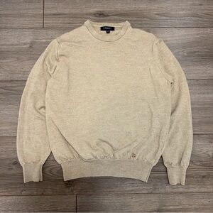 Burberry London women’s Light Beige Crewneck Sweater Italy